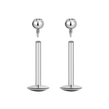 Surgical Steel Piercing 16G Internal Thread Ball Labret Jewelry